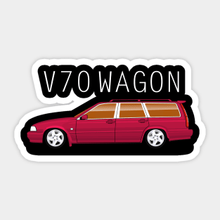 V70 Wagon Classic Cars Sticker